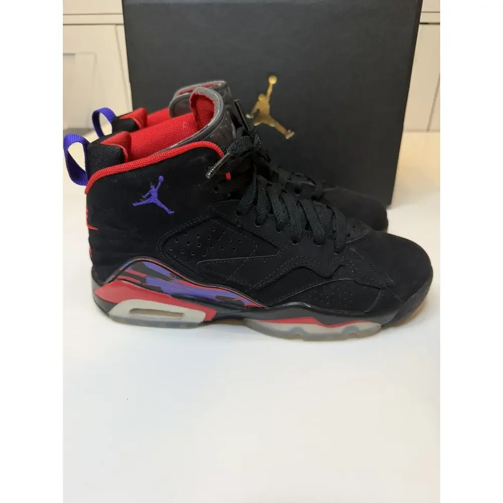Nike Air Jordan Mvp Raptors Black-Red-Purple Sz 5.5 Teens/womens‎ 7.5